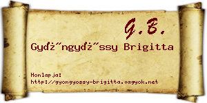 Gyöngyössy Brigitta névjegykártya